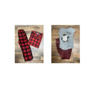 New Mix Red and Gray Kids Pajamas Set